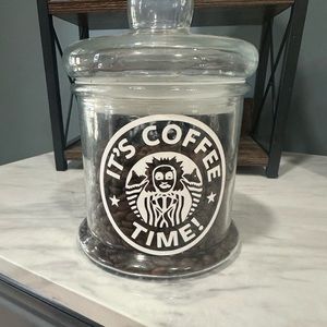 Beetlejuice coffee canister